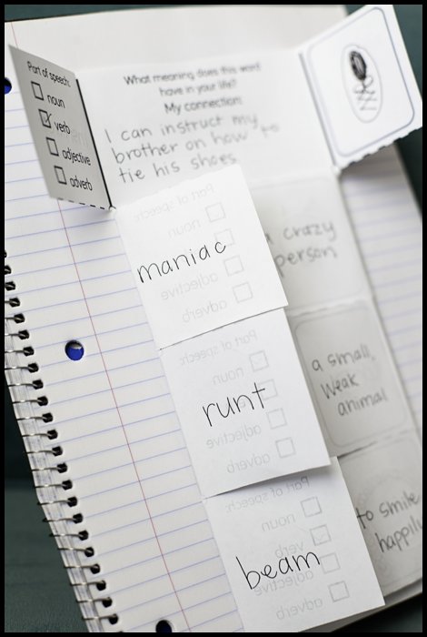 Acquiring Vocabulary with an Interactive Vocabulary Notebook