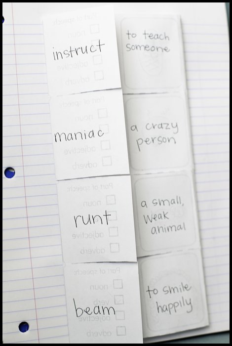 Acquiring Vocabulary with an Interactive Vocabulary Notebook