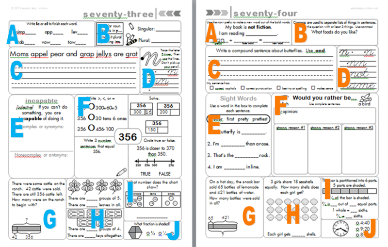 3rd Grade Common Core Aligned Morning Work - spiral review for the whole year!