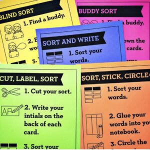 Words Their Way Word Sort Activities