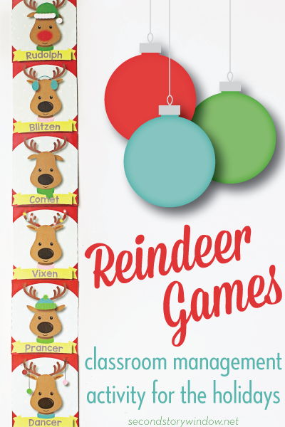 Reindeer Games Holiday Classroom Management Freebie