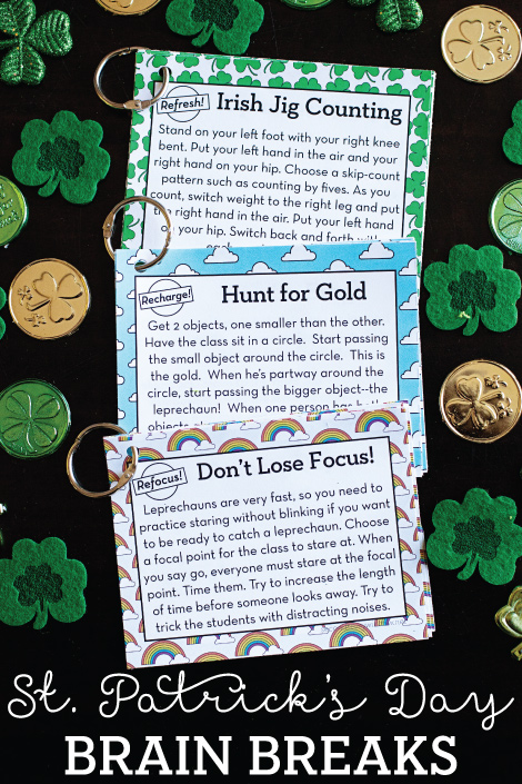 12 FREE St. Patrick's Day Brain Breaks