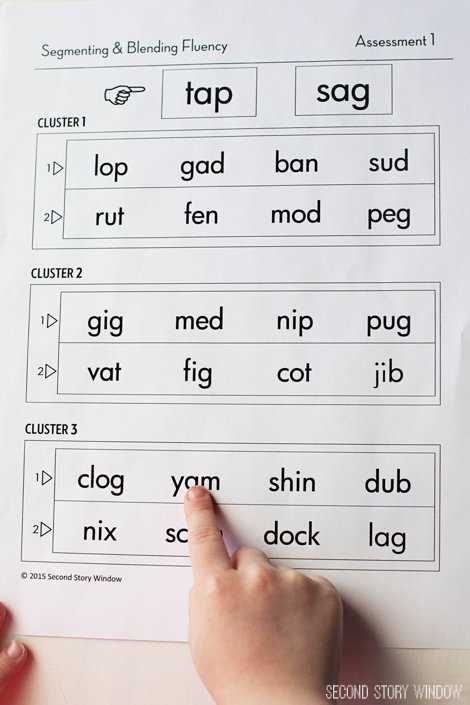 Beginning Fluency: Segmenting & Blending (for students mastering nonsense word fluency)