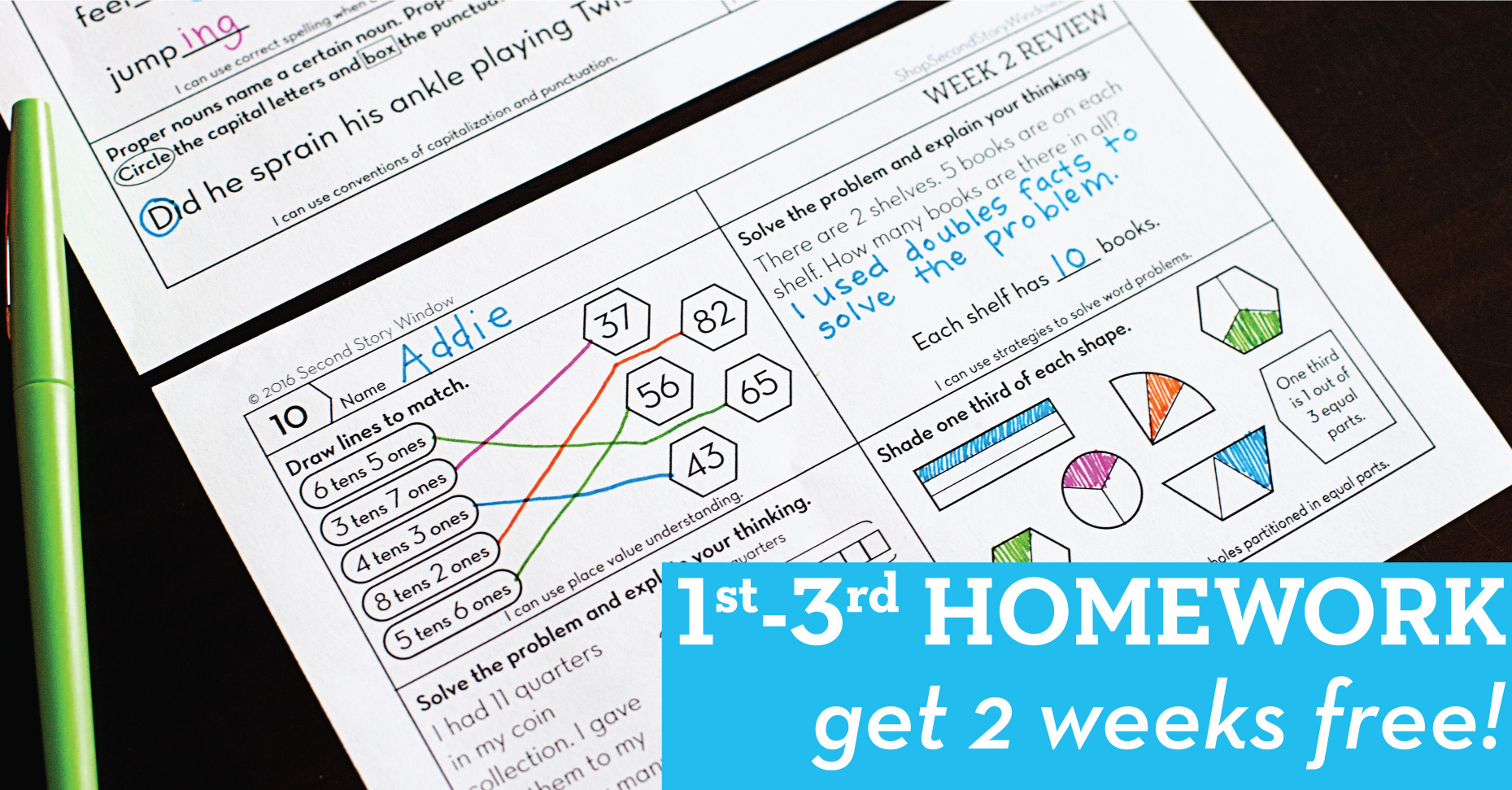 2 Weeks Free Homework - Second Story Window
