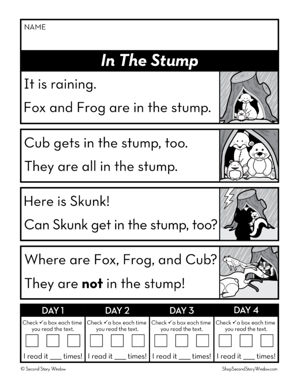 Decodable Passages Reading Fluency and Sight Word Practice Level D Set 2 - Image 3