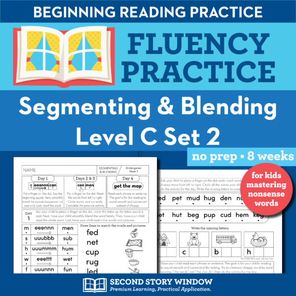 Segmenting & Blending Nonsense Word Fluency Level C Set 2
