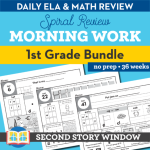 1st Grade Morning Work