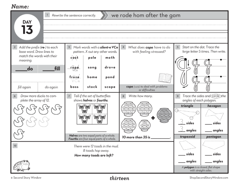 Morning Work 3rd Grade - Math & ELA Spiral Review