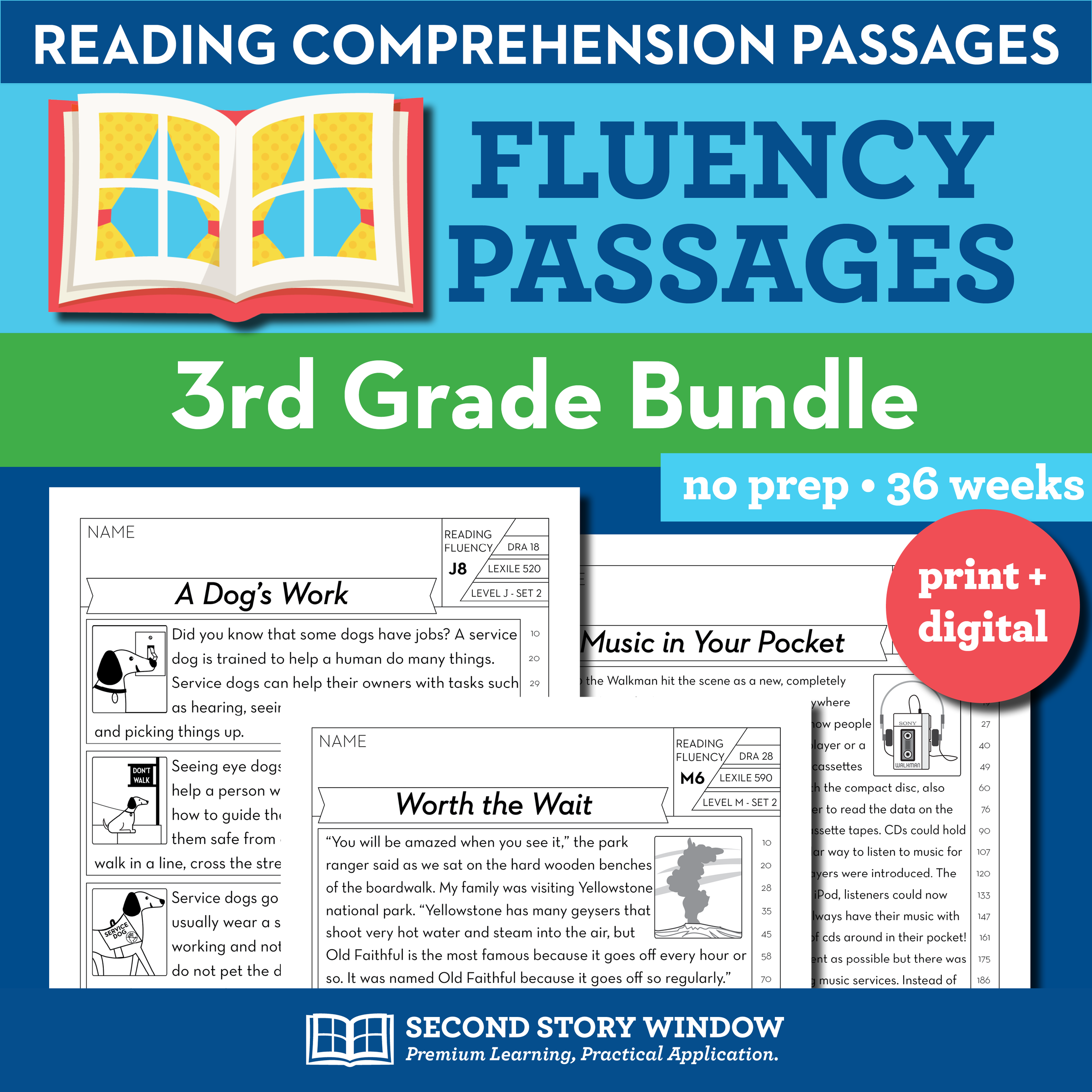3rd-grade-fluency-passages-comprehension-worksheets