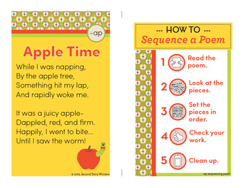 Apple Time - ap Word Family Poem of the Week - Short Vowel A Fluency Poem - Image 4