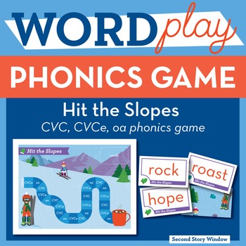 Hit the Slopes short o, CVCe, oa Phonics Game - Words Their Way Game