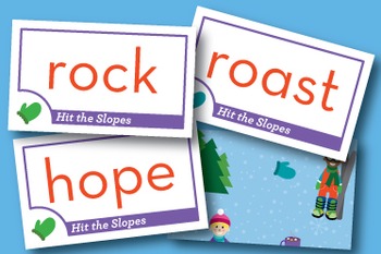 Hit the Slopes short o, CVCe, oa Phonics Game - Words Their Way Game - Image 3