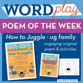 How to Juggle - ug Word Family Poem of the Week - Short Vowel U Fluency ...