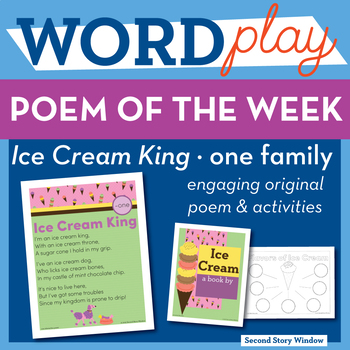 Ice Cream King - one Word Family Poem of the Week - Long Vowel O Fluency Poem