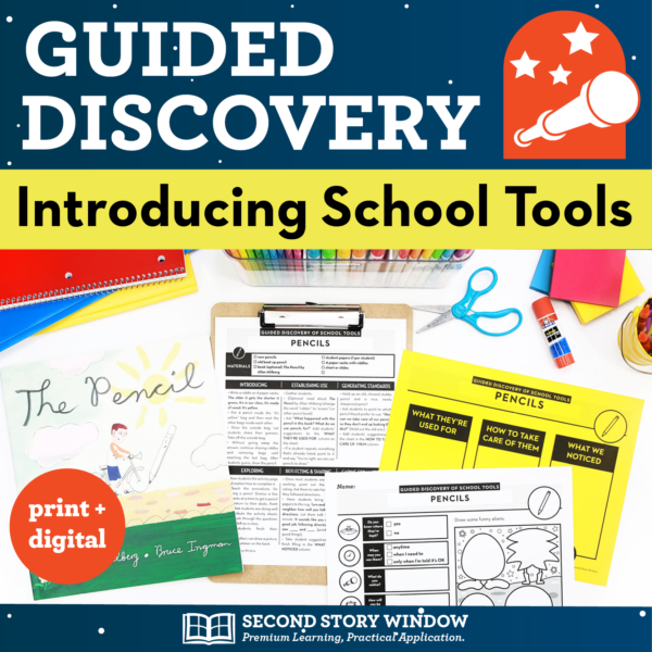 Guided Discovery of Classroom Procedures & Rules for School Supplies for Back To School