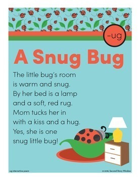 Poetry • 1st Grade Word Family Poem of the Week Bundle • Fluency Poems ...