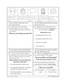Reading Fluency Homework Level M Set 1 - Image 4