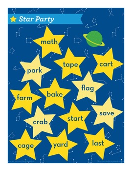 Star Party -ar Phonics Game - Words Their Way Game - Image 2