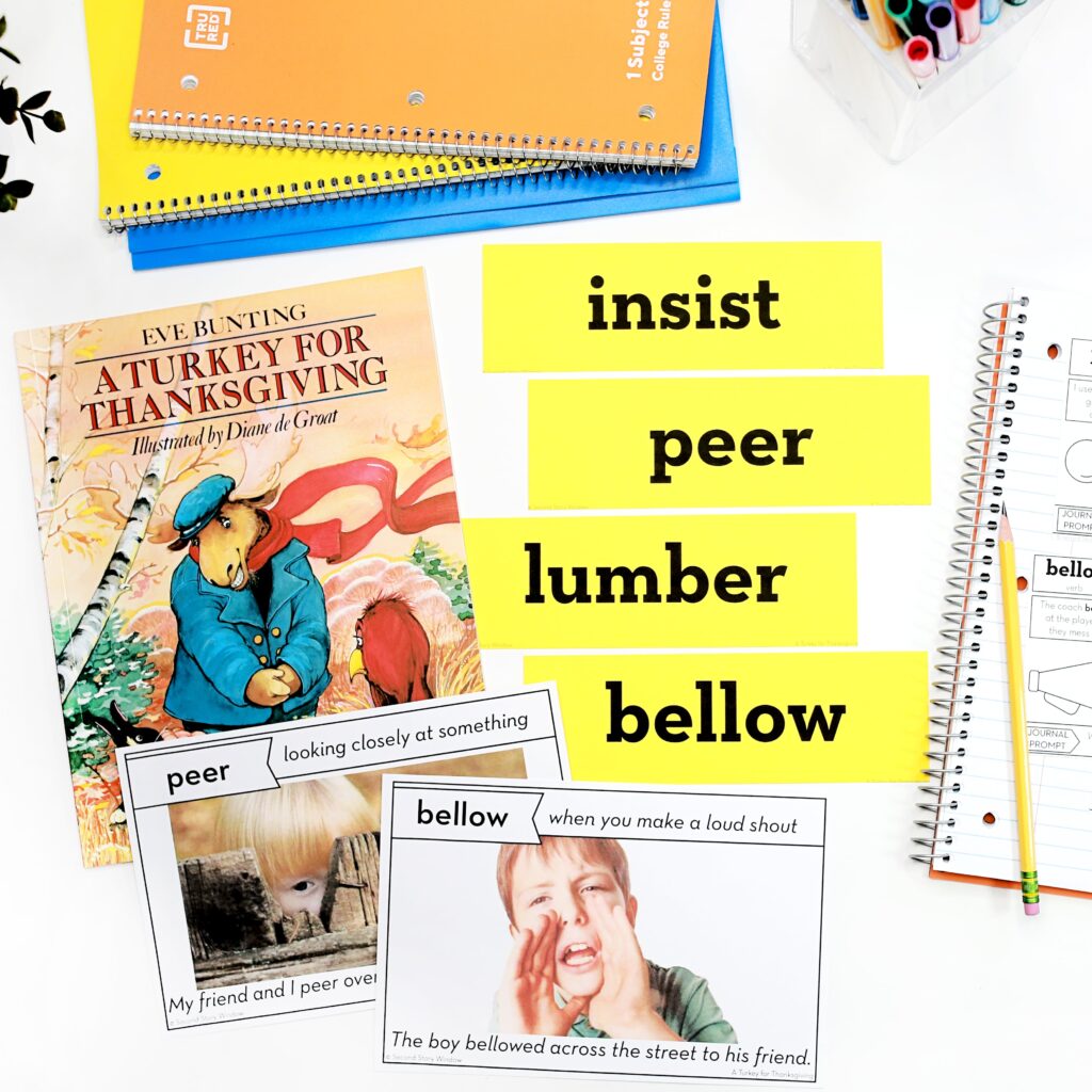 Thanksgiving Vocabulary Bundle | November Read Aloud Lessons and ...