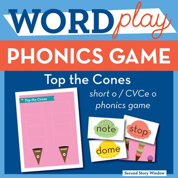 Top the Cones Short O / CVCe O Phonics Game - Words Their Way Game