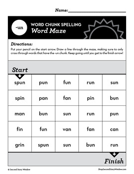 -Un Word Family Worksheets No Prep Short Vowel U Chunk Spelling - Image 4