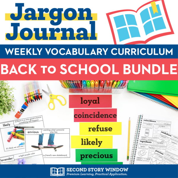 Back to School Vocabulary Bundle | First Week of School Read Aloud Lessons and Activities