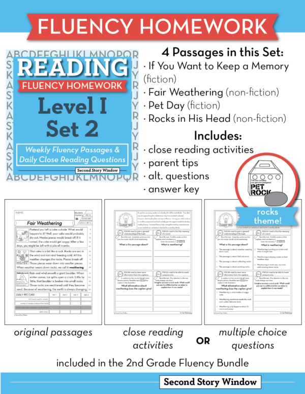 Reading Fluency Homework Level I Set 2 - Image 5
