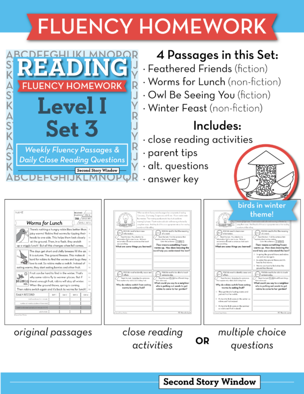 Reading Fluency Homework Level I Set 3 - Image 5