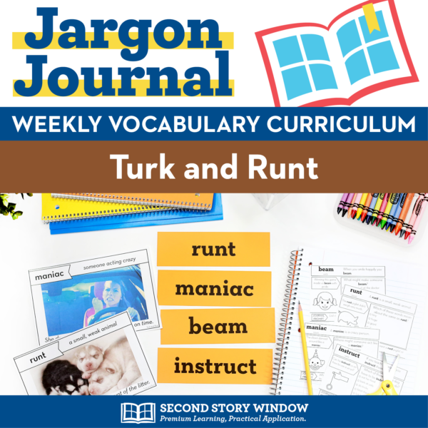 Turk and Runt Vocabulary | Thanksgiving Read Aloud Lesson and Activities
