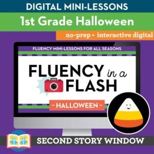 Halloween Fluency in a Flash 1st Grade • Digital Fluency Mini Lessons