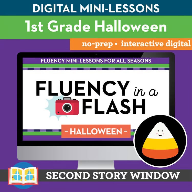 Halloween Fluency in a Flash 1st Grade • Digital Fluency Mini Lessons