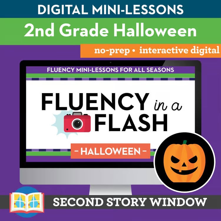 Halloween Fluency in a Flash 2nd Grade • Digital Fluency Mini Lessons