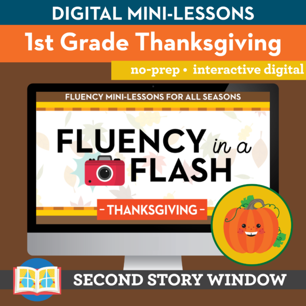 Thanksgiving Fluency in a Flash 1st Grade • Digital Fluency Mini Lessons