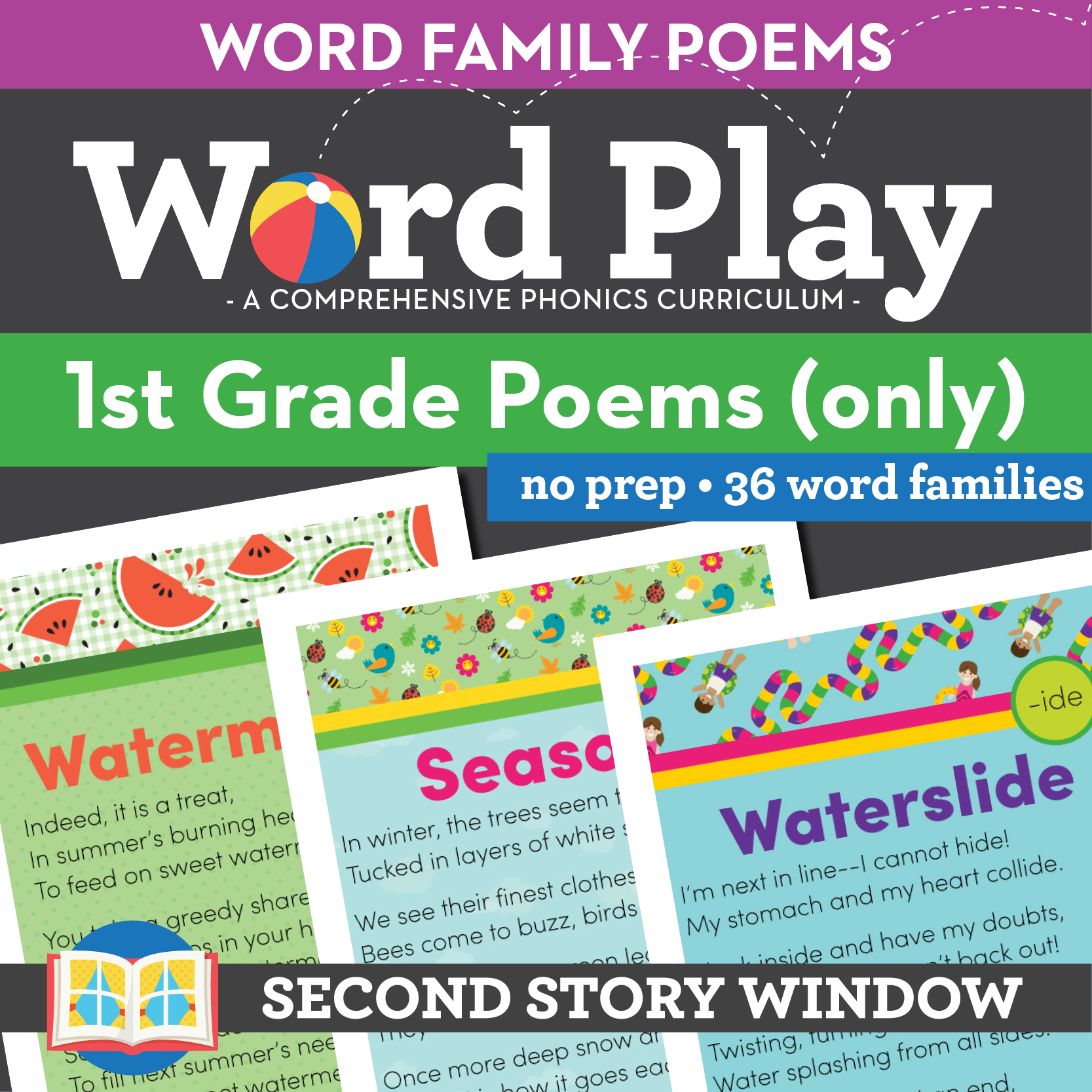 Poetry 1st Grade Word Family Poems Just The Poems Second Story Window personal-poem-examples