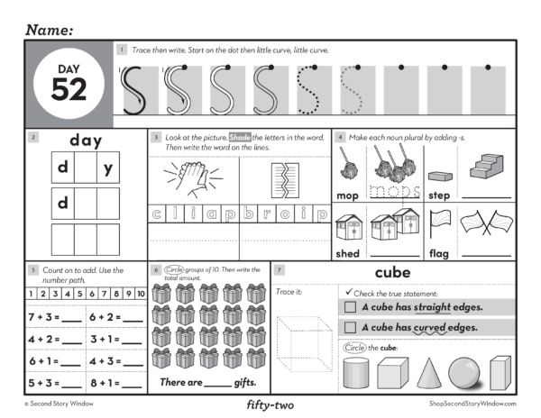 1st Grade Morning Work Term 2 • Daily Math and ELA Spiral Review - Image 2