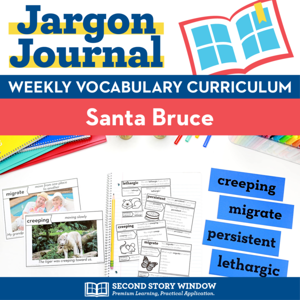Christmas Activities • Santa Bruce Vocabulary and Read Aloud Lesson
