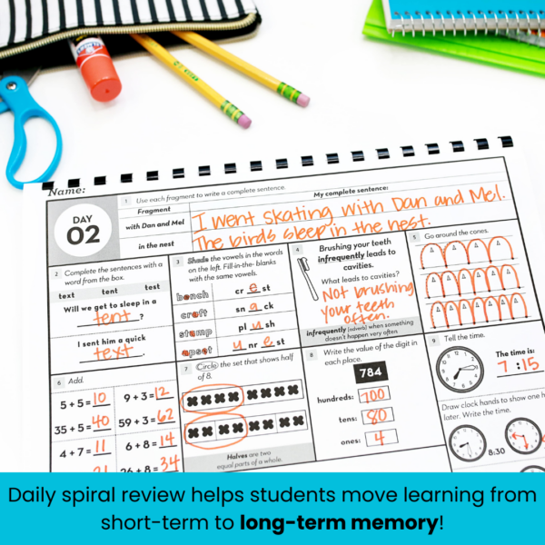 4th Grade Morning Work Term 2 • Fourth Grade Spiral Review + Google Classroom - Image 4