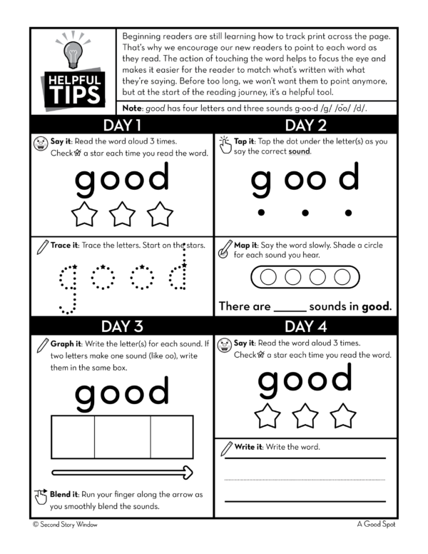 Decodable Passages Reading Fluency and Sight Word Practice Level D Set 4 - Image 4