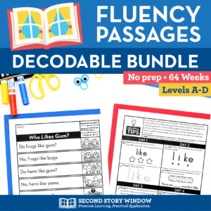 fluency passages for homework