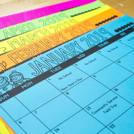 Monthly Class Calendars The Teaching Texan--5