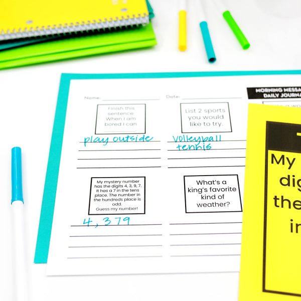 4th Grade November Morning Messages Google Slides and Printables for Morning Meeting - Image 2