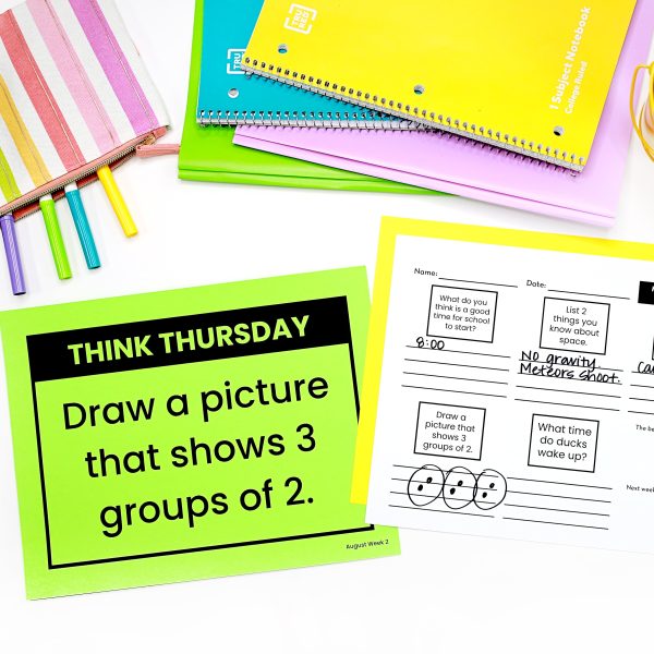 3rd Grade August Morning Messages Google Slides and Printables for Morning Meeting - Image 4