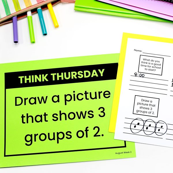 3rd Grade August Morning Messages Google Slides and Printables for Morning Meeting - Image 5