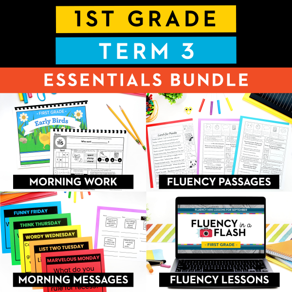 1st Grade | Term 3 Essentials: Morning Work, Morning Messages, Fluency Passages