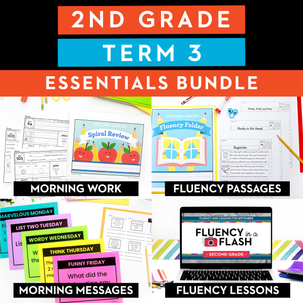 2nd Grade | Term 3 Essentials: Morning Work, Morning Messages, Fluency Passages