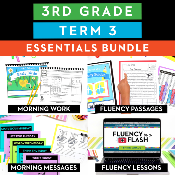 3rd Grade | Term 3 Essentials: Morning Work, Morning Messages, Fluency Passages