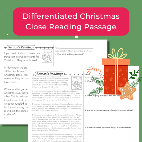 Christmas Close Reading Passages